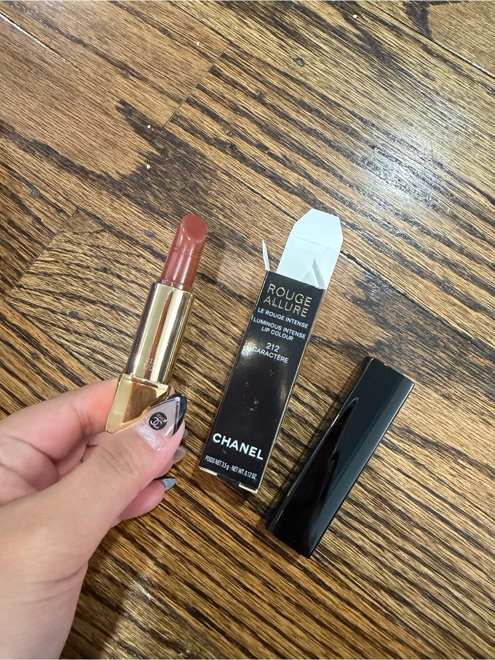 CHANEL ROUGE ALLURE LUMINOUS INTENSE LIP COLOUR 212 CARACTERE FULL SIZE 0.12 OZ